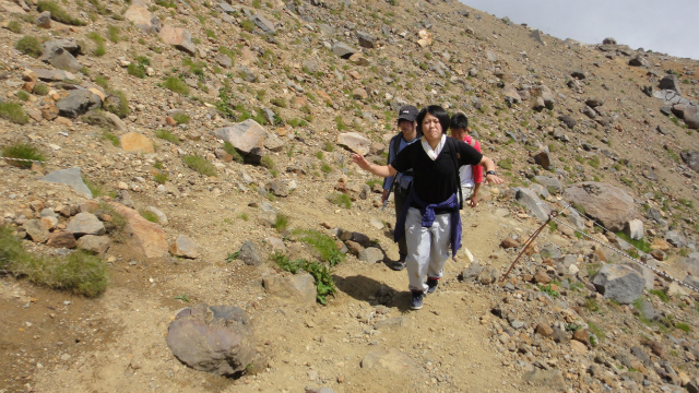 御嶽山登山中